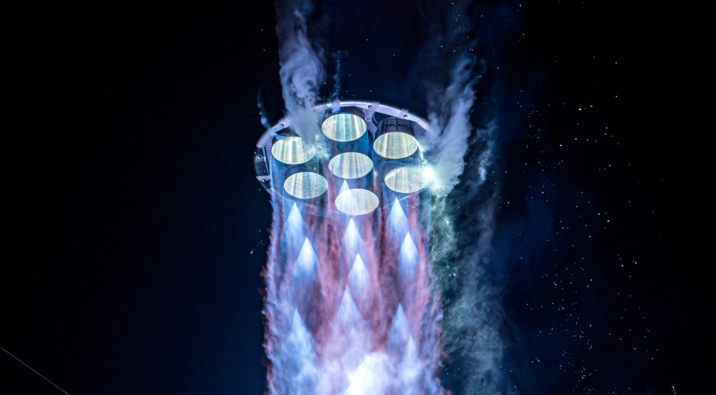 NG-1 New Glenn launch closeup