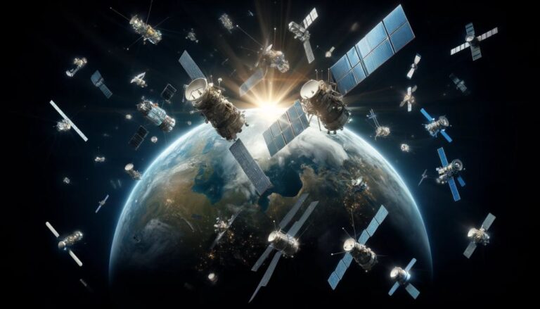 DALL%C2%B7E-2024-10-07-14.05.10-A-high-resolution-banner-image-of-Earth-from-space-with-many-realistic-satellites-in-orbit.-The-satellites-should-vary-in-size-and-design-resembling-.webp