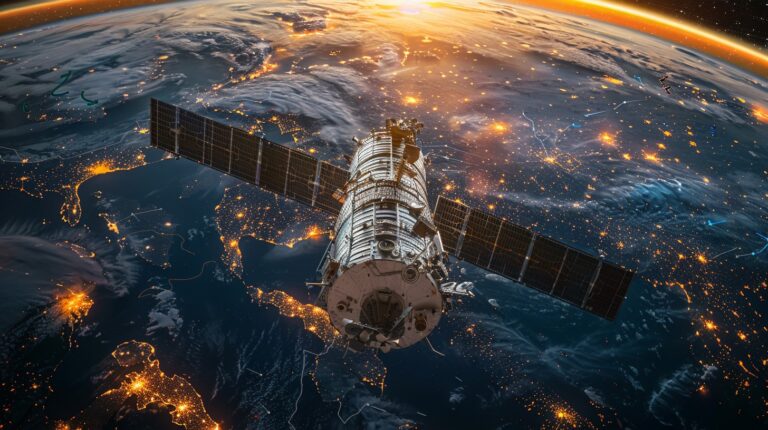 StockCake-Satellite above Earth_1741042396