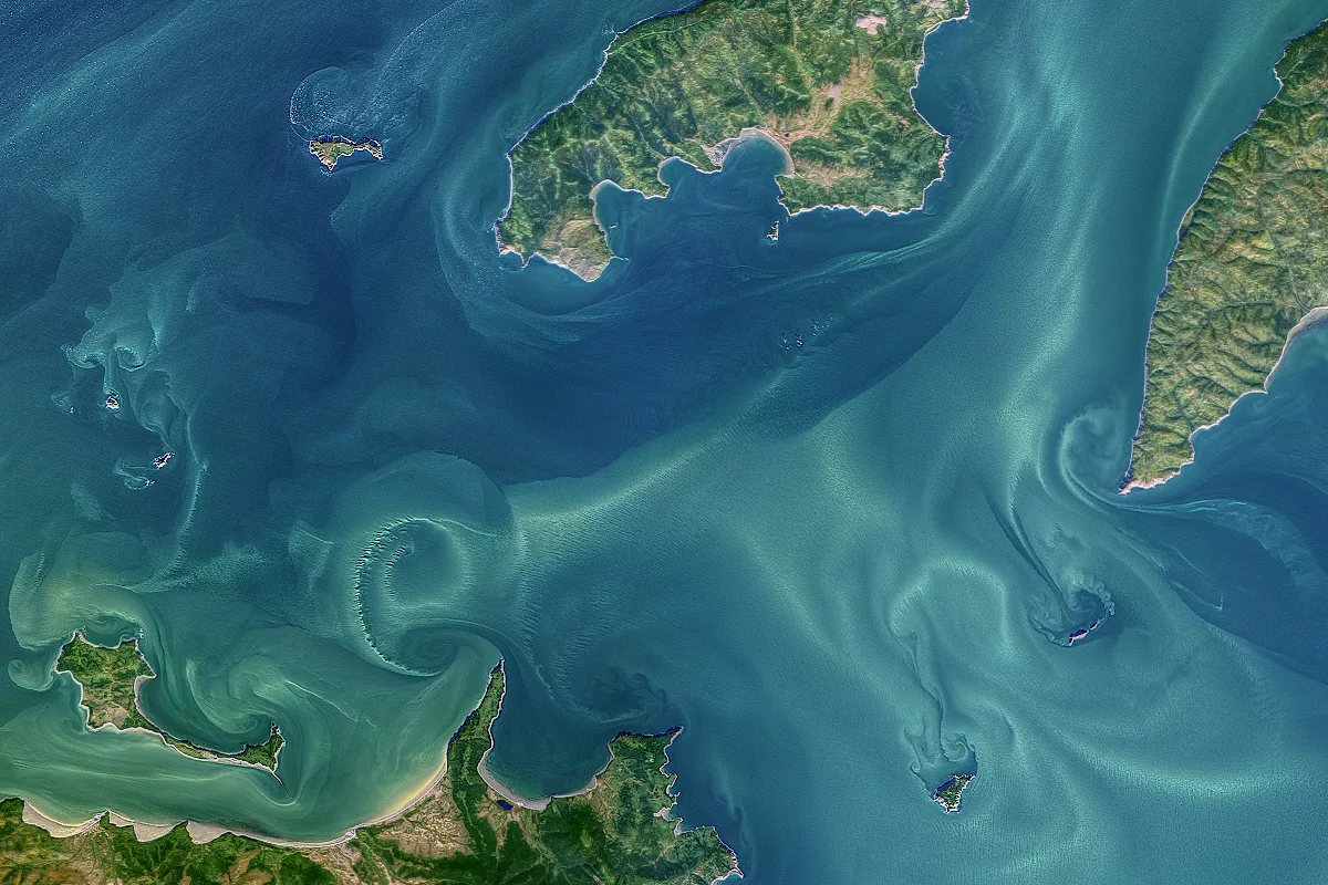 Shantar Islands from space. Credit: NASA