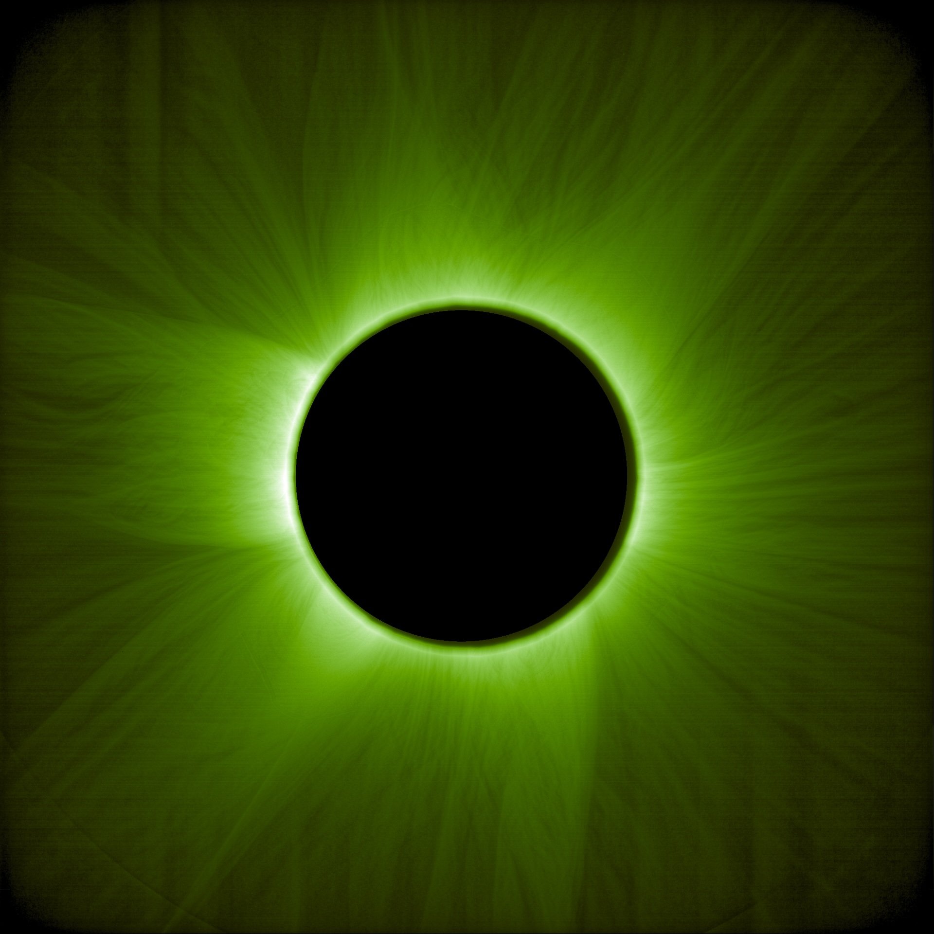 Artificial solar eclipse created by Proba-3 mission. Credit: European Space Agency