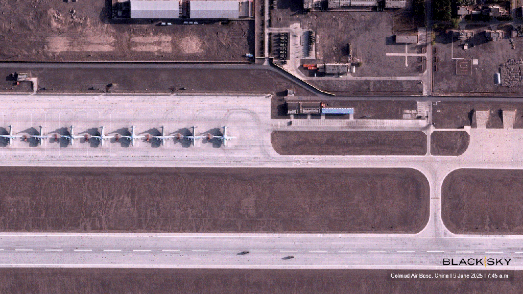 BlackSky_Gen-3_Unit_2_First_Light_-_Golmud_Air_Base_Vehicle_Movement_9_June_2025_0745hrs.gif