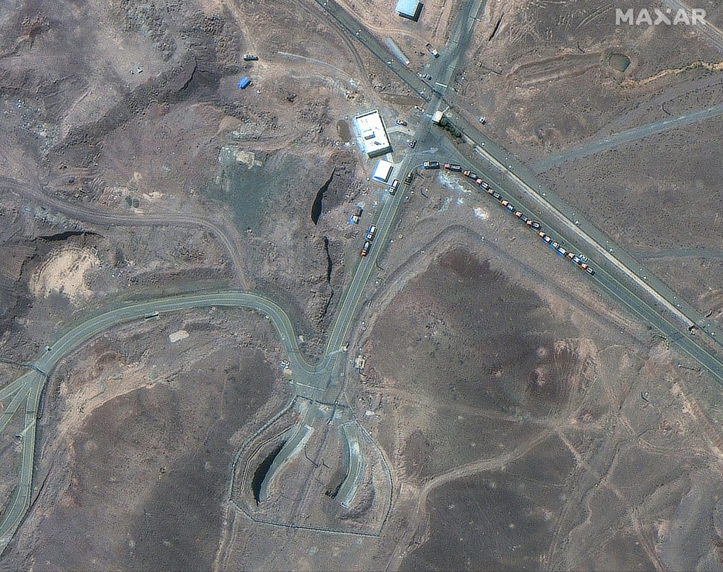 Satellite image of Iran's Fordo nuclear plant. Credit: Maxar