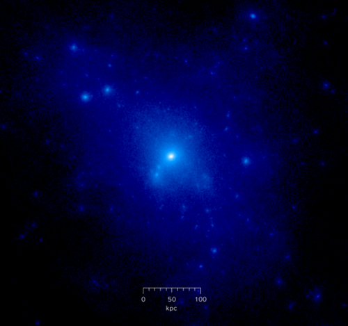 Model of a dark matter halo. Credit - Wikipedia User Cosmo0