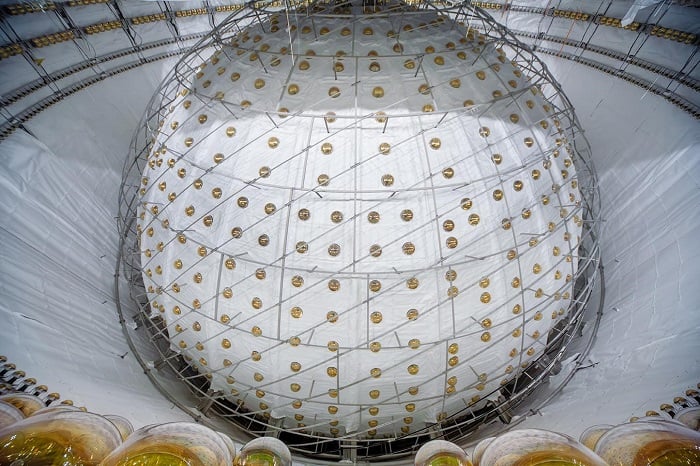 The JUNO Sphere. Credit - JUNO Collaboration