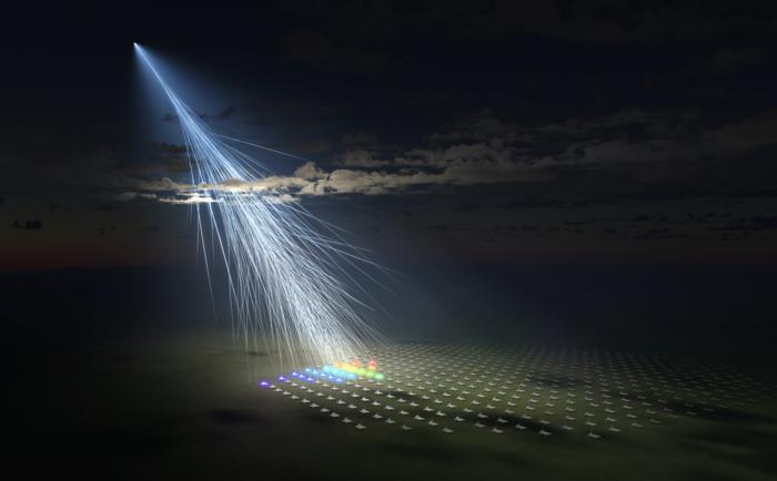 The detected cosmic ray had an estimated energy of 244 EeV, comparable to the most energetic cosmic ray ever observed. Credit: Osaka Metropolitan University/L-INSIGHT, Kyoto University/Ryuunosuke Takeshige
