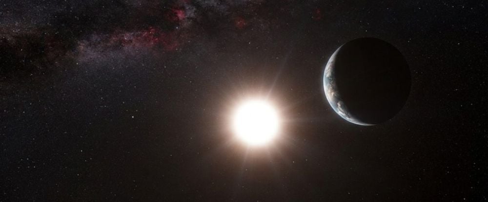 This illustration shows an exoplanet orbiting a K-dwarf star. Astronomers have studied a multiplanet system around one of these stars that's in an 'adolescent' stage of development. It's a rare opportunity to study a solar system in this short-lived, transitional stage of development.