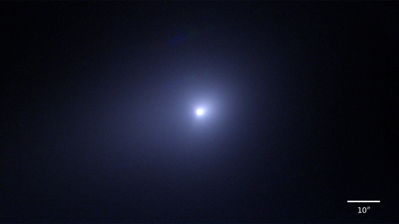 Interstellar comet 3I/ATLAS (C/2025 N1) captured by the Subaru Telescope on December 13th, 2025. Credit: NAOJ