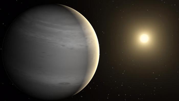 Artistic rendering of a gas giant exoplanet. (Credit: NASA/JPL-Caltech)