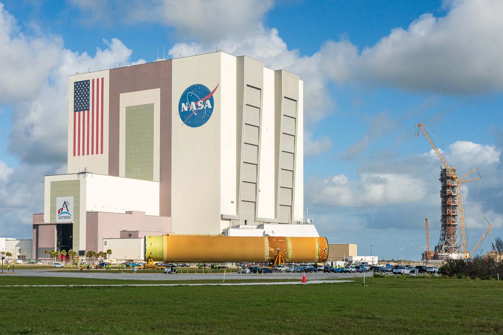 SLS core stage for Artemis 3