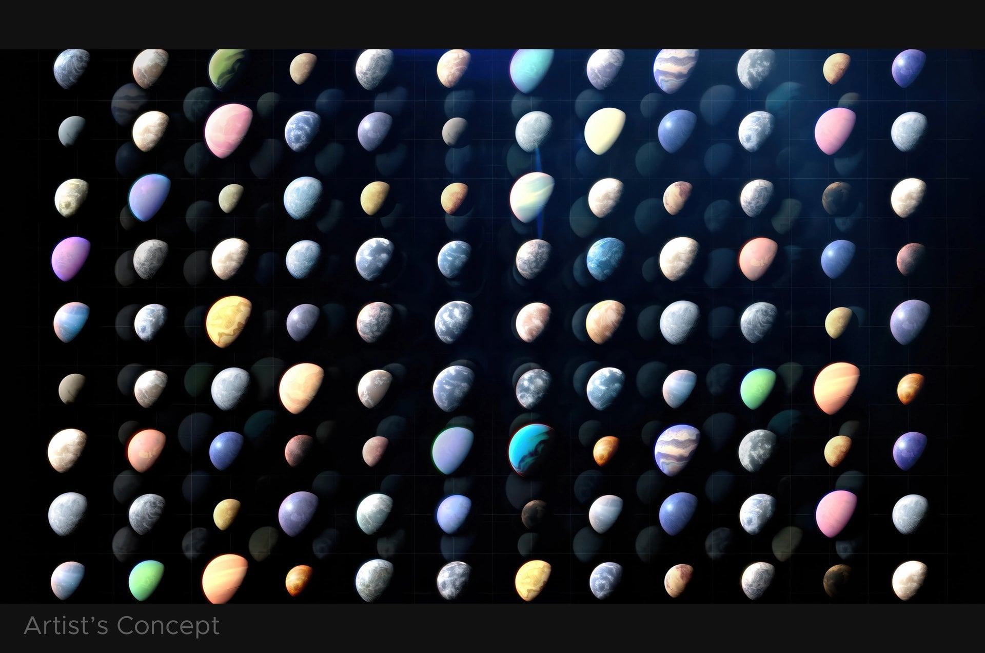 Scientists have found thousands of exoplanets throughout the galaxy. They vary widely, from small, rocky worlds and gas giants to water-rich planets and those as hot as stars. Credit: NASA GSFC