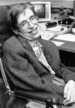 Stephen Hawking, whose no-boundary proposal argued that asking what came before the big bang is like asking what is south of the south pole. (Public domain, NASA StarChild)