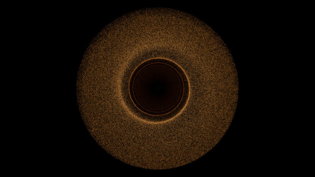 High-resolution depiction of an exoplanetary disc. Credit - NASA's Scientific Visualization Studio