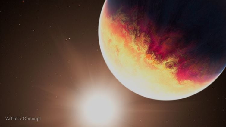 Artist's illustration of HD 80606 b. (Credit: NASA, ESA, CSA, Joseph Olmsted (STScI))