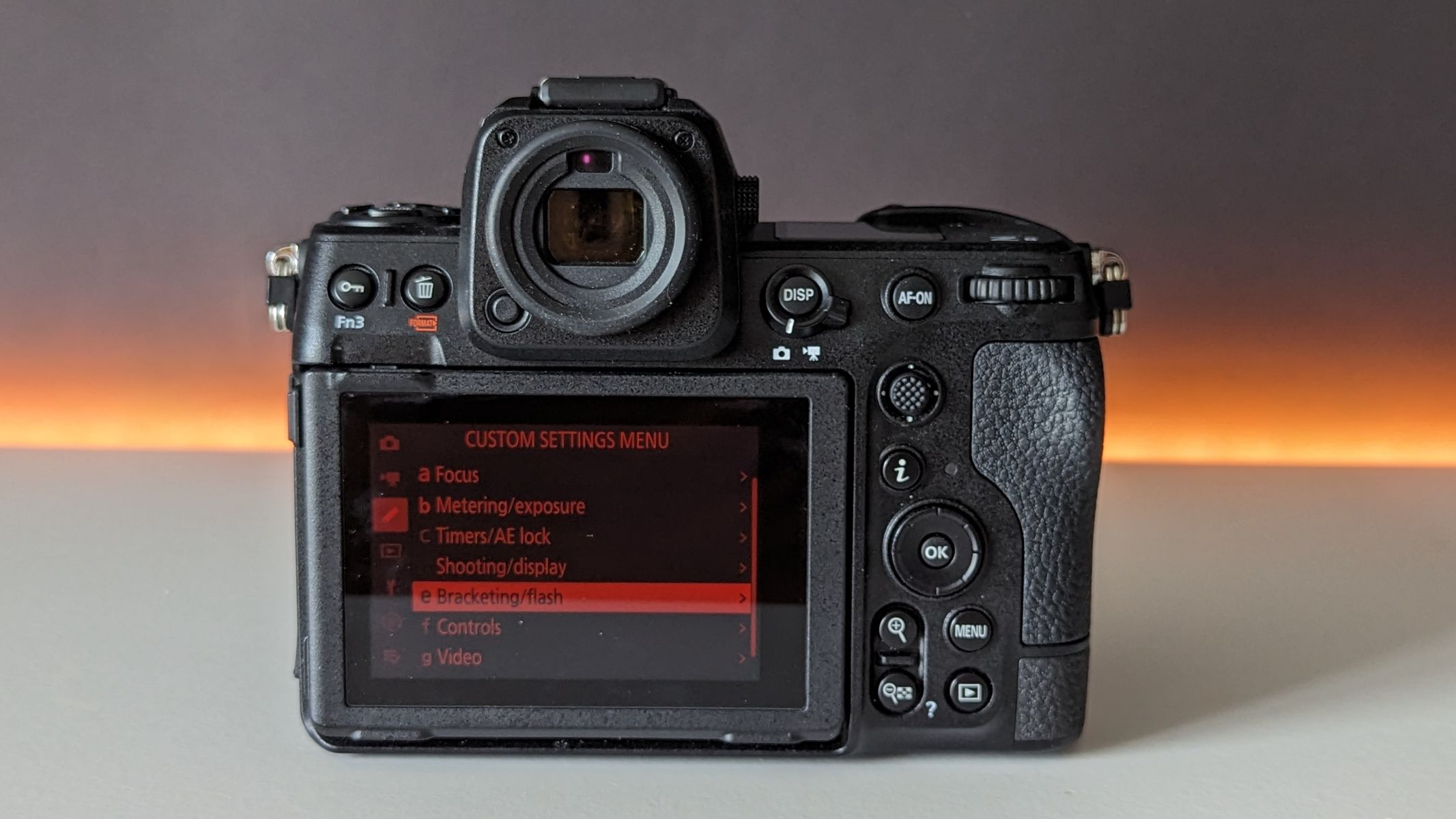 Nikon Z8 on a white table