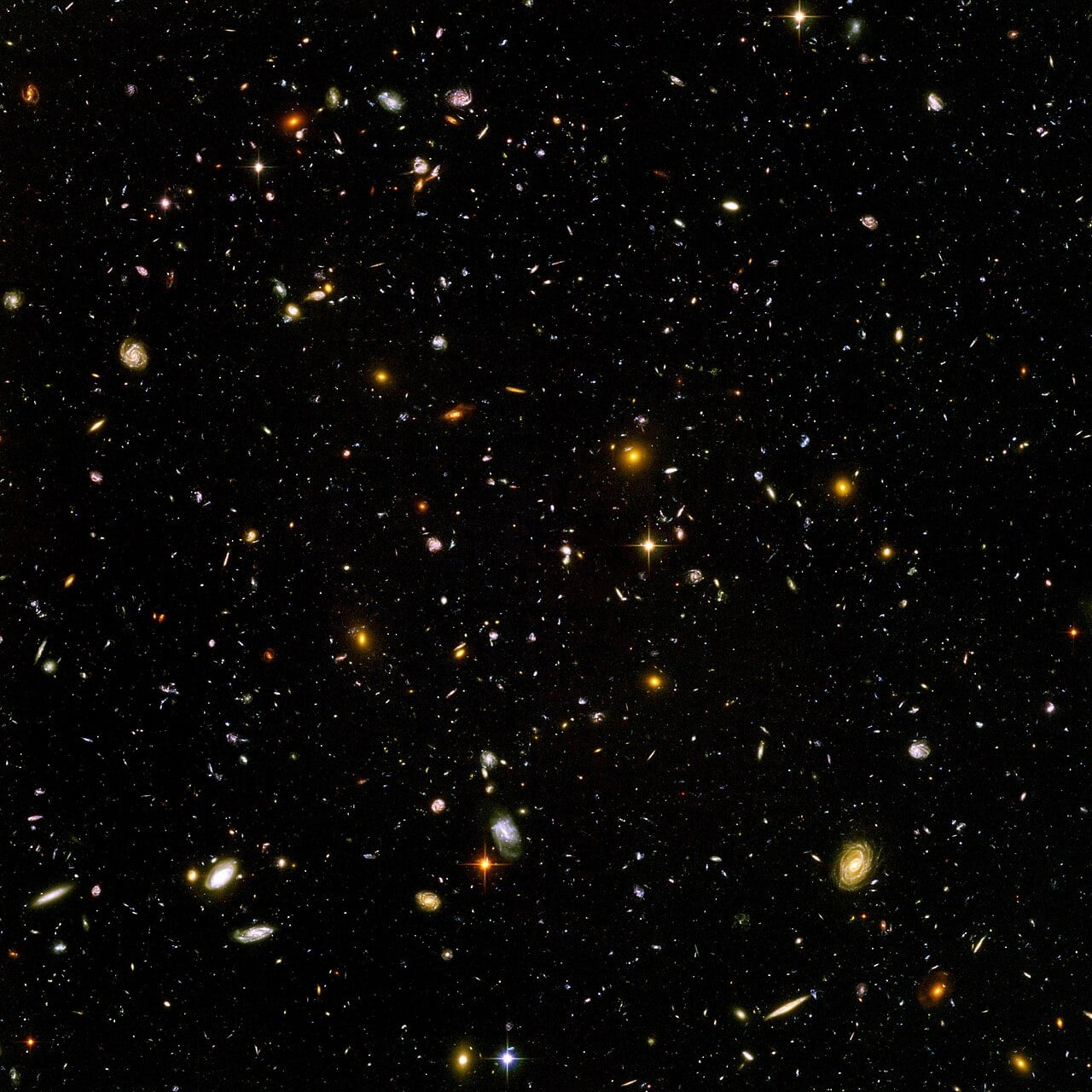 The Hubble Ultra Deep Field, one of the deepest views ever taken into the cosmos. Credit: NASA, ESA, and the Hubble team (public domain).