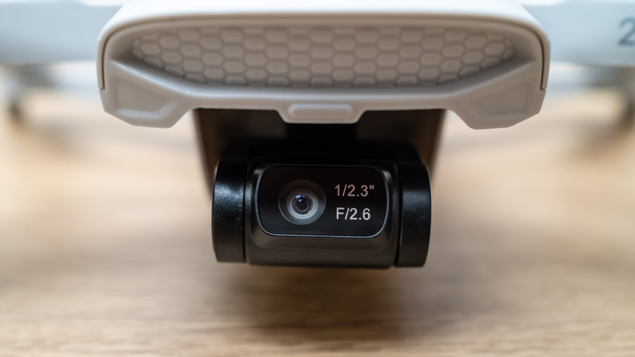 Holy Stone HS900 camera and gimbal close up