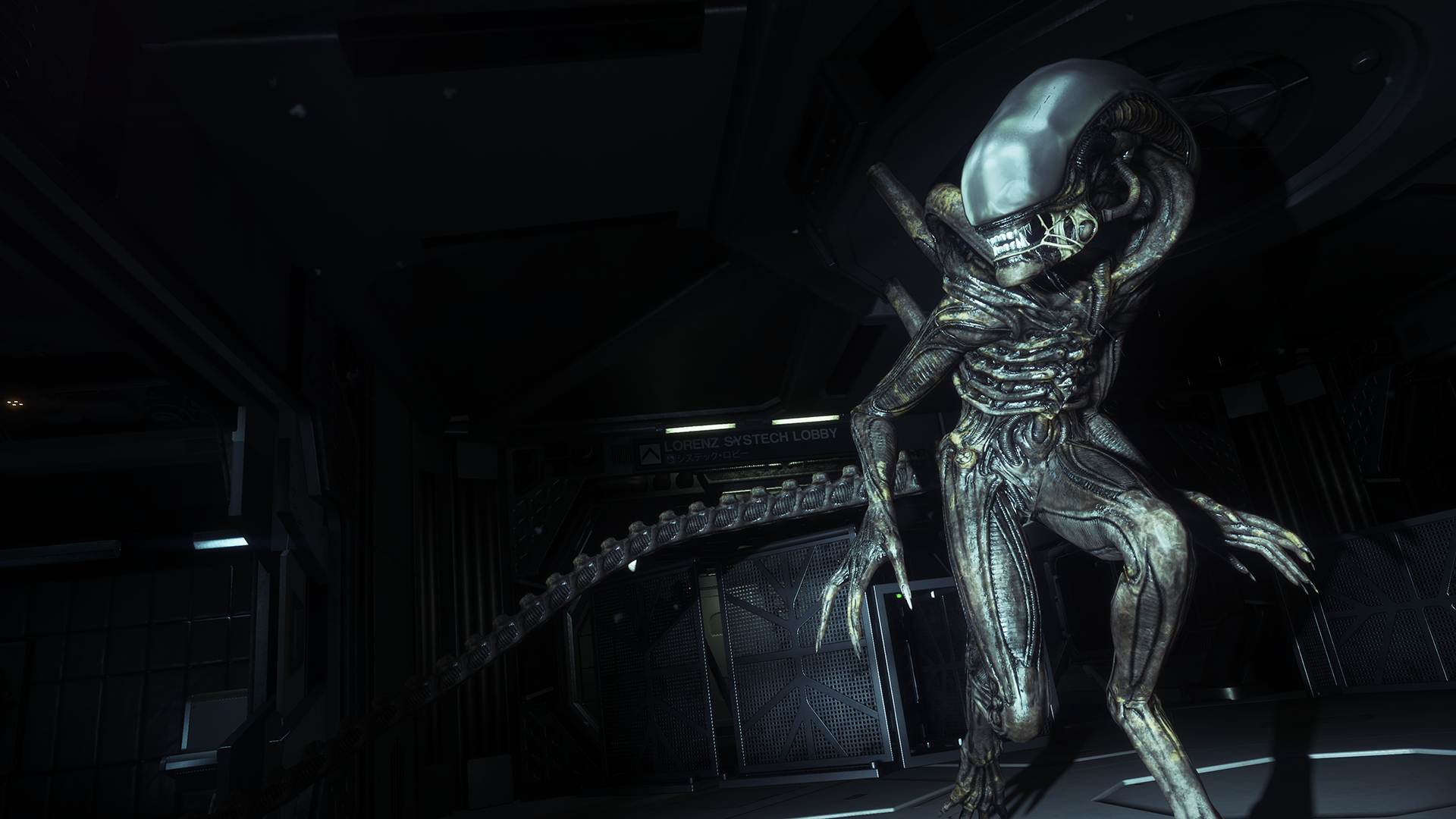 Screenshot from the sci-fi horror video game 