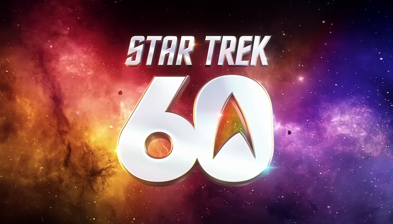 a logo for Star Trek's 60th anniversary