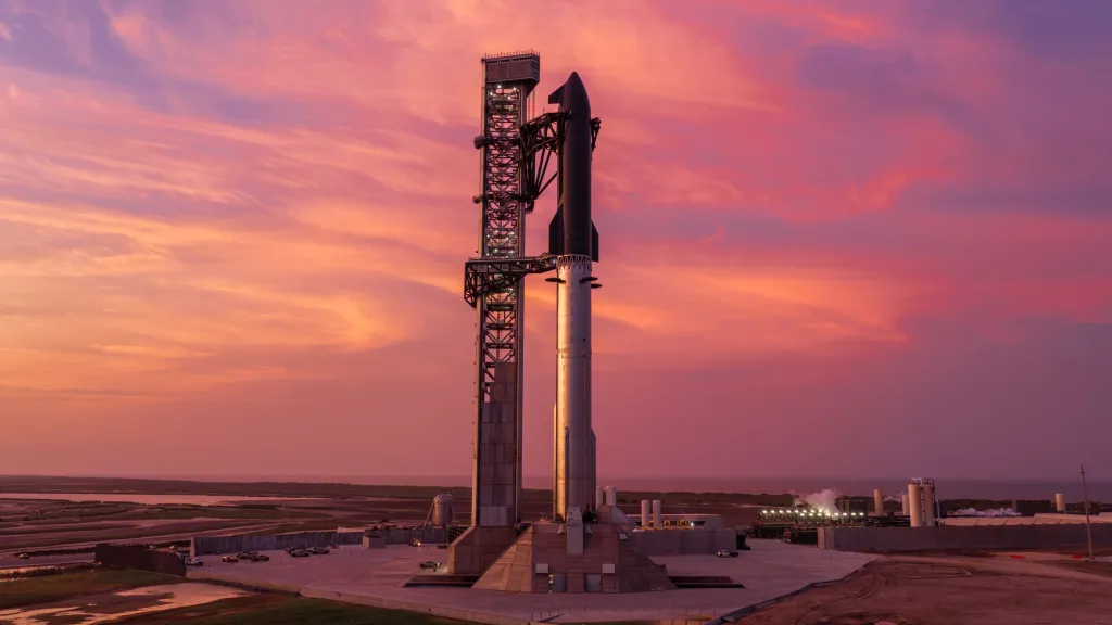 Starship sunset