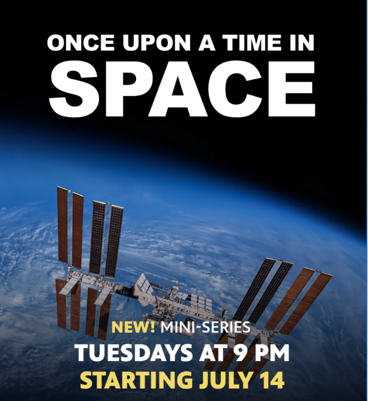 a promo poster for a space documentary