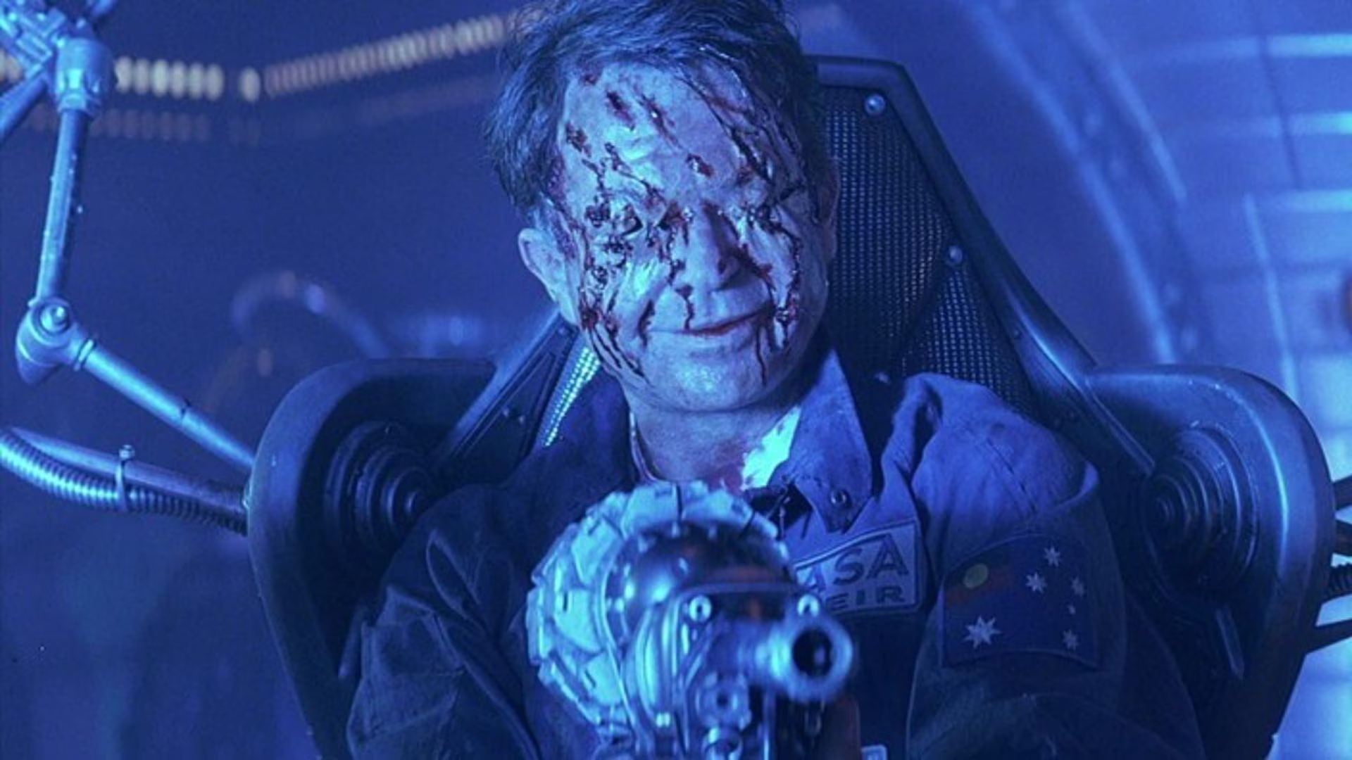 Sam Neill from the sci-fi horror movie 