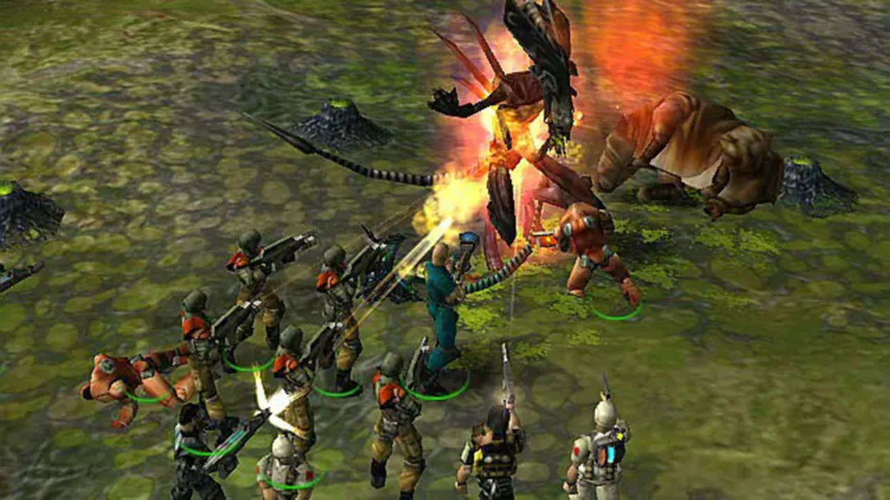 Screenshot from "Aliens vs Predator: Extinction"