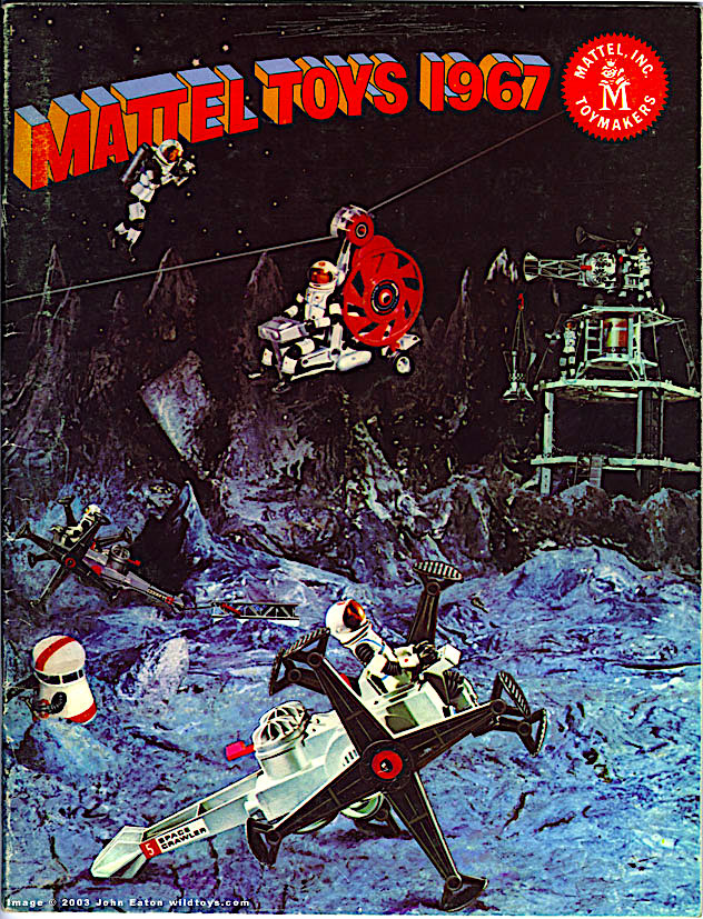 A catalog image for a line of space toys.