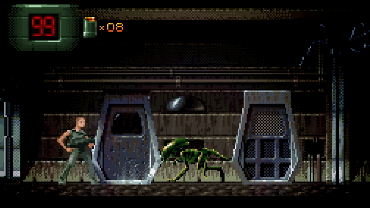 Screenshot from the Alien 3 video game.