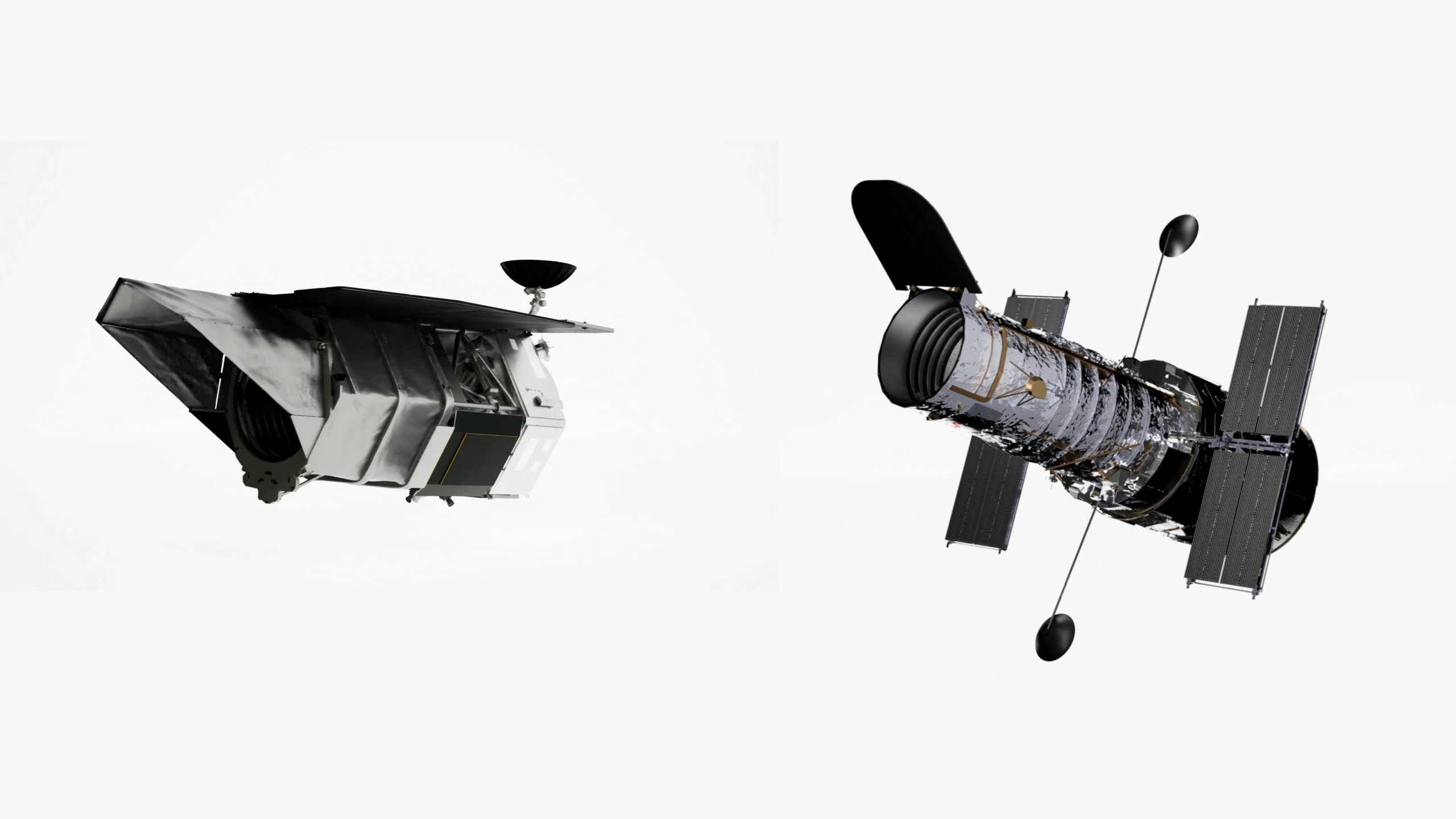 Two telescopes side by side.