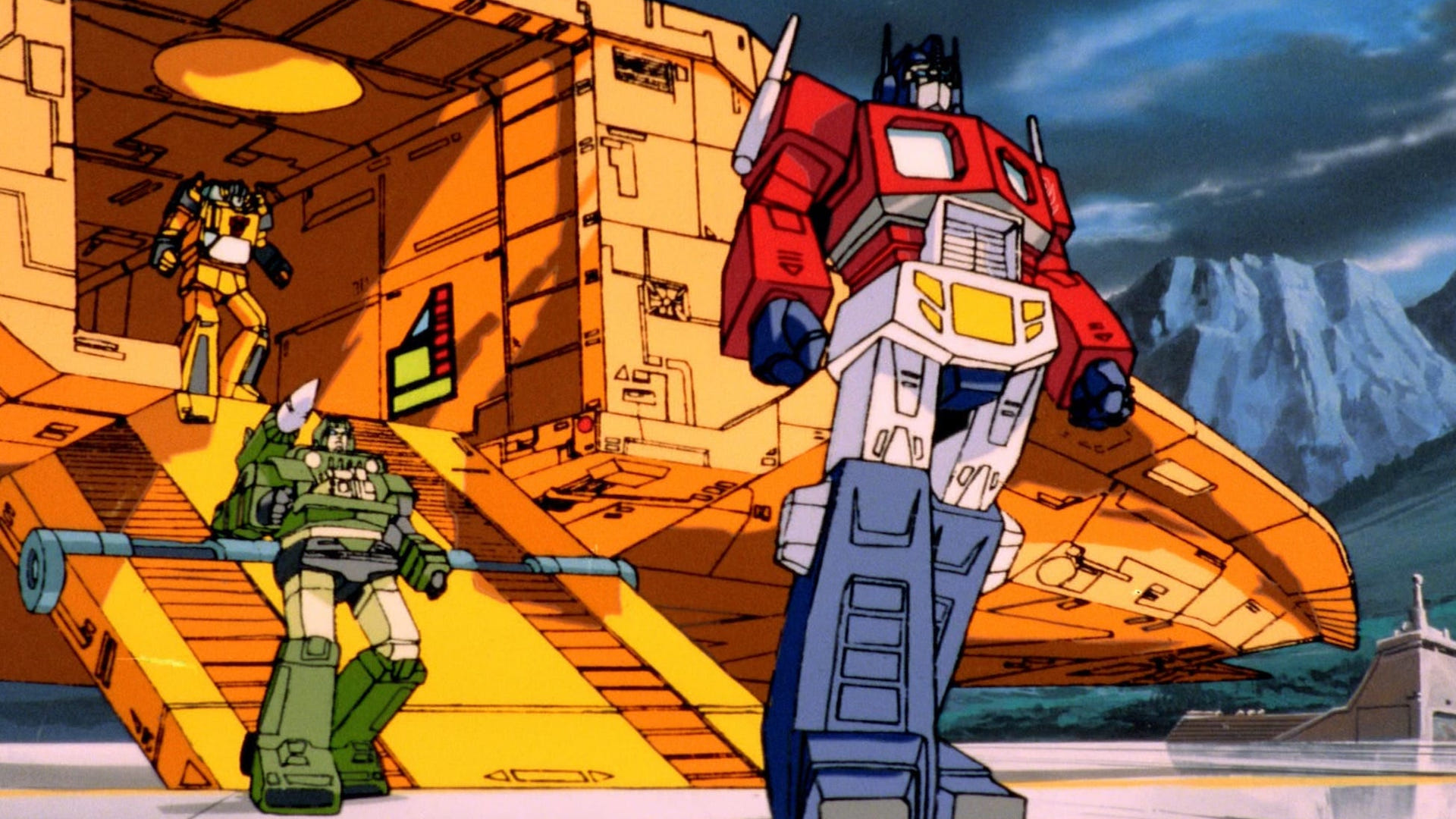 Screenshot from the 1986 animated sci-fi movie 