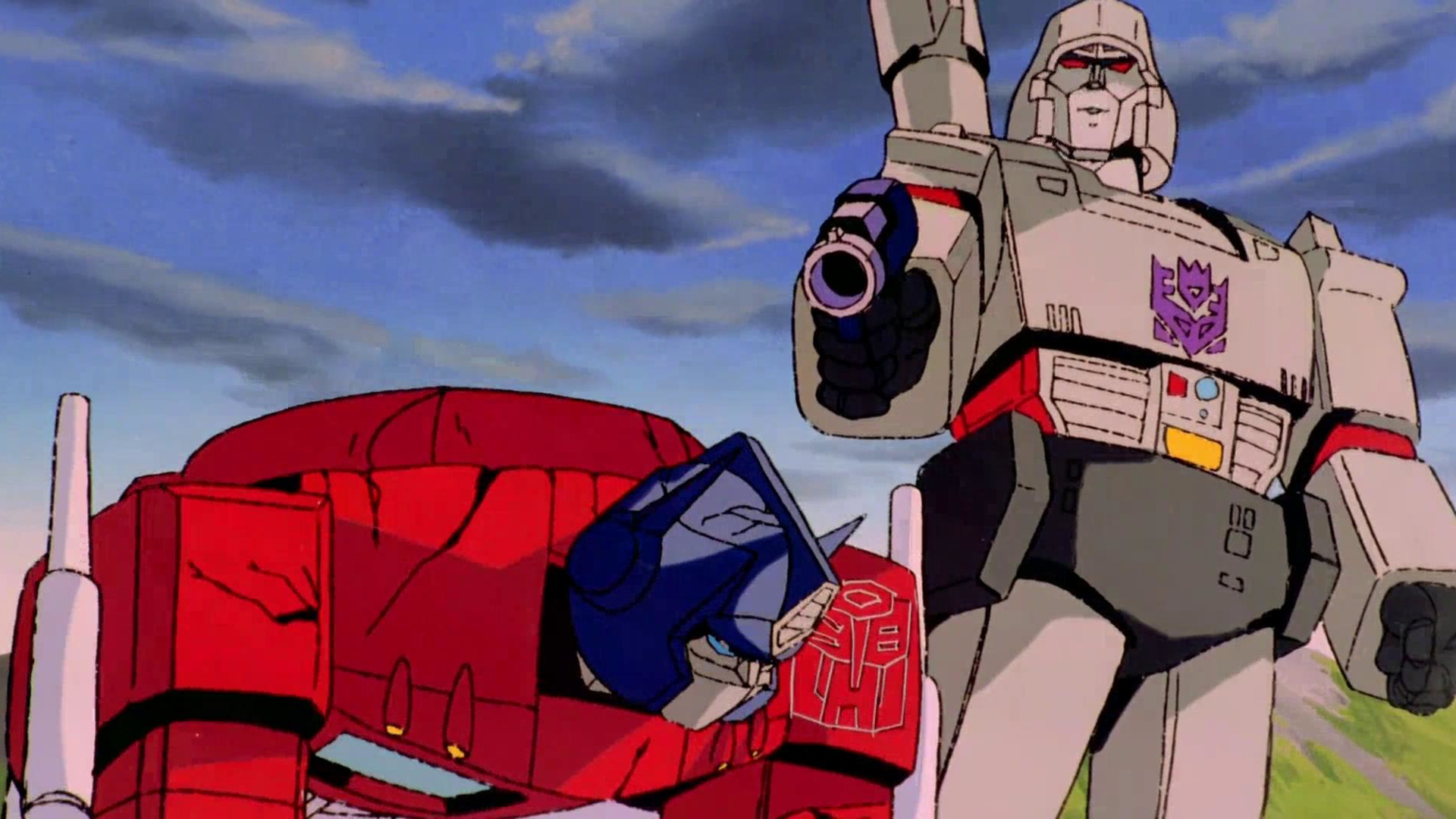 Screenshot from the 1986 animated sci-fi movie 