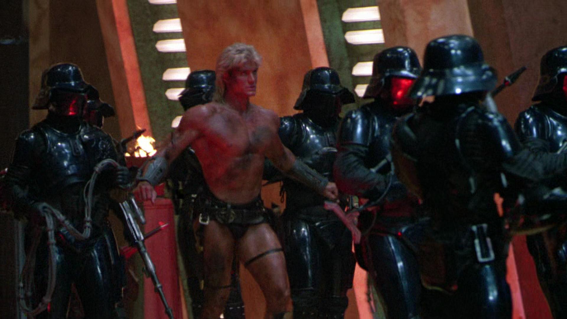 Screenshot from the 1987 science fantasy movie "Masters of the Universe".