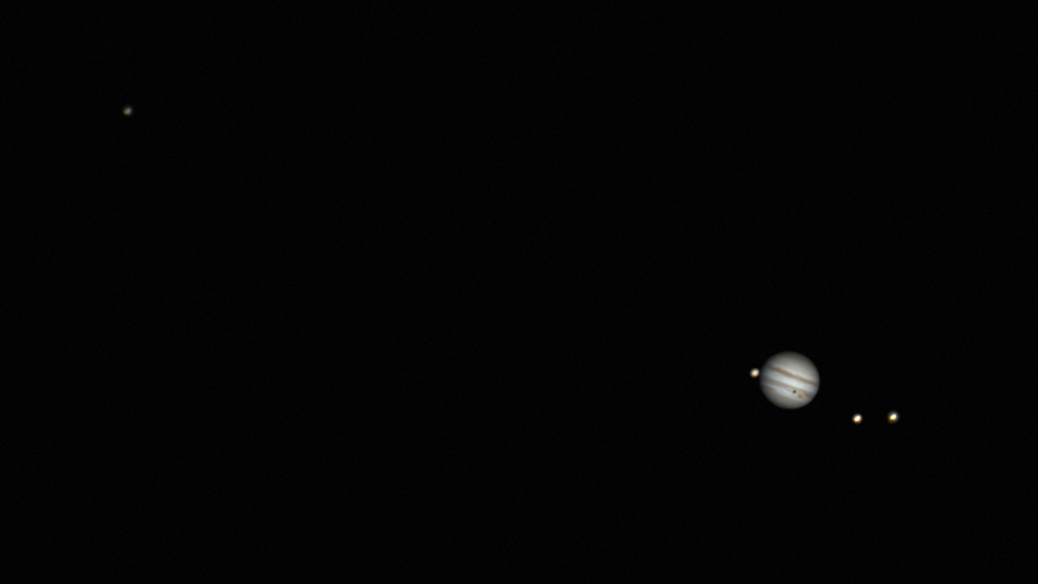 Jupiter in the night sky.