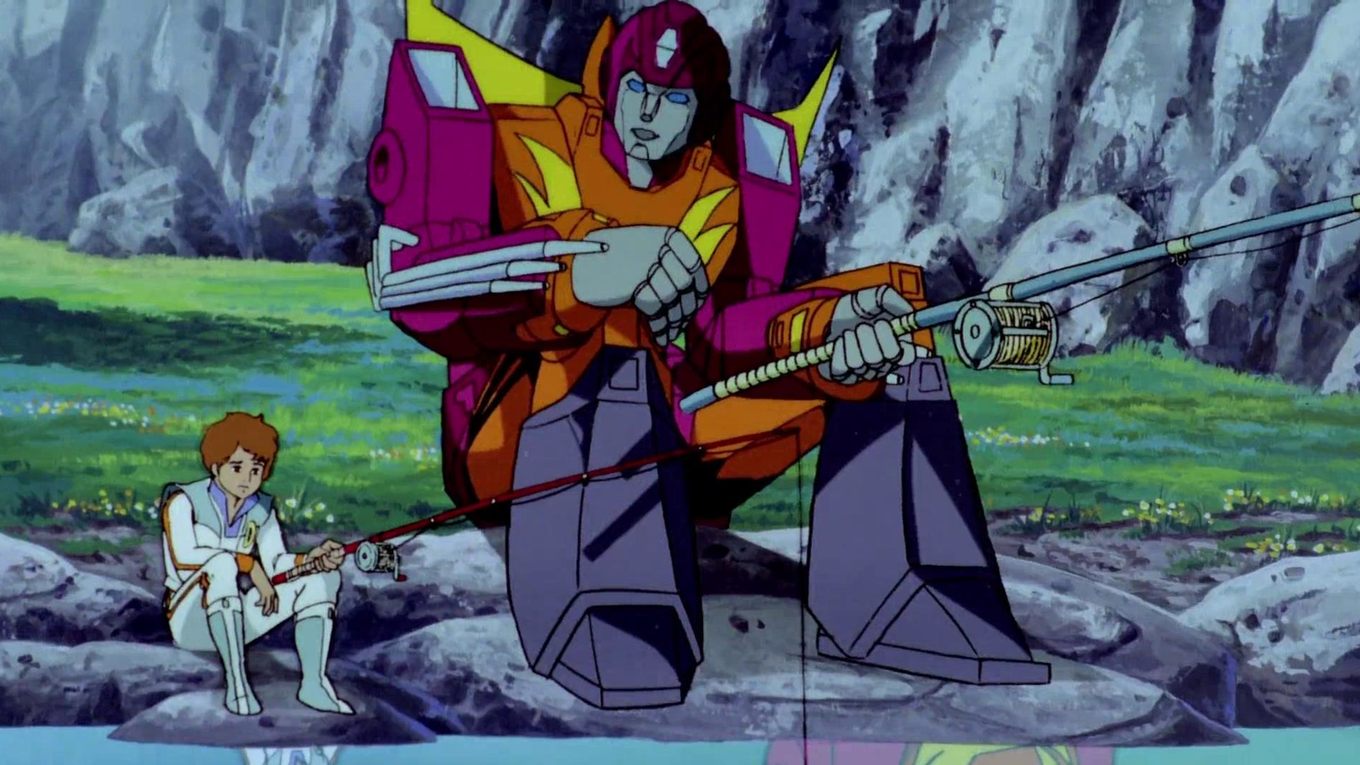 Screenshot from the 1986 animated sci-fi movie 