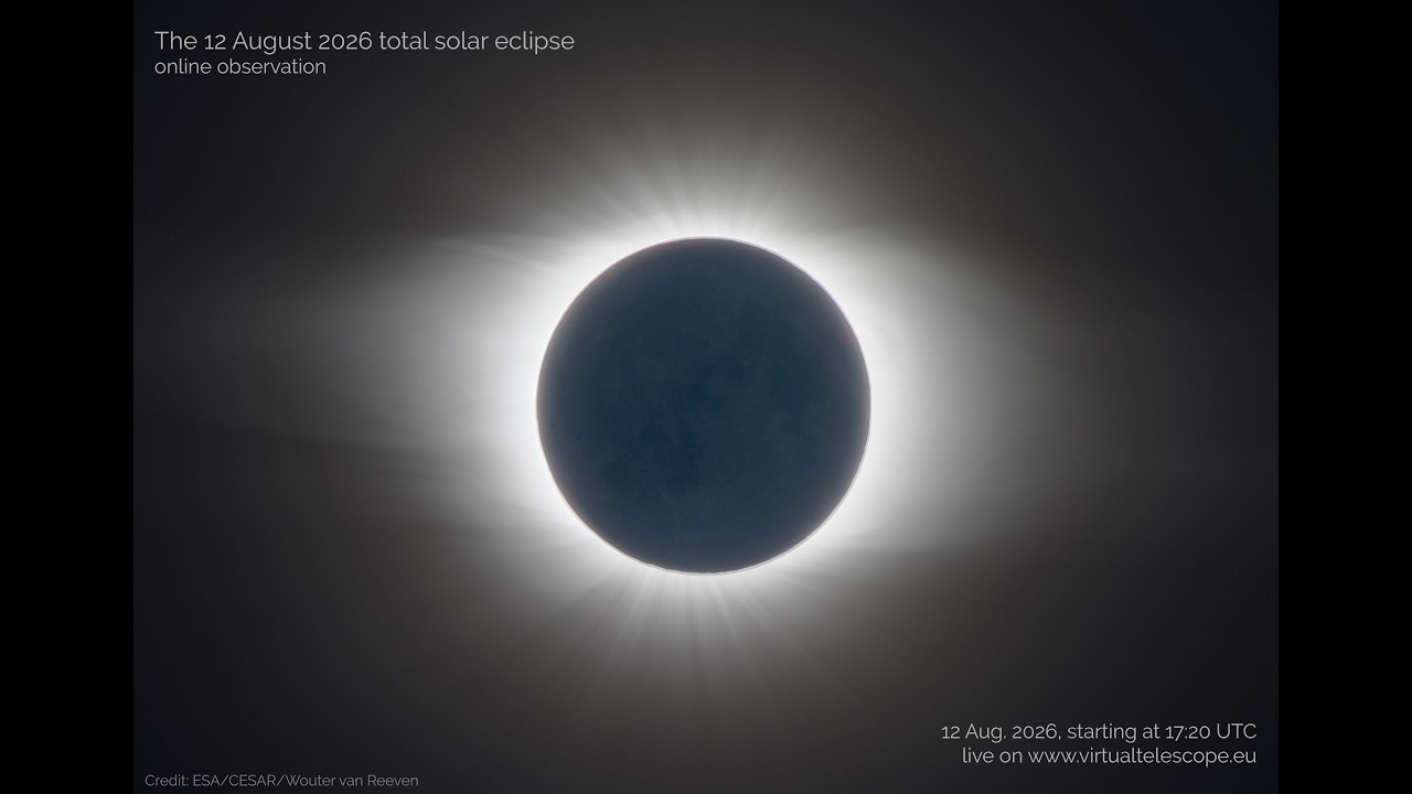The 12 August 2026 Total Solar Eclipse: online observation. - YouTube