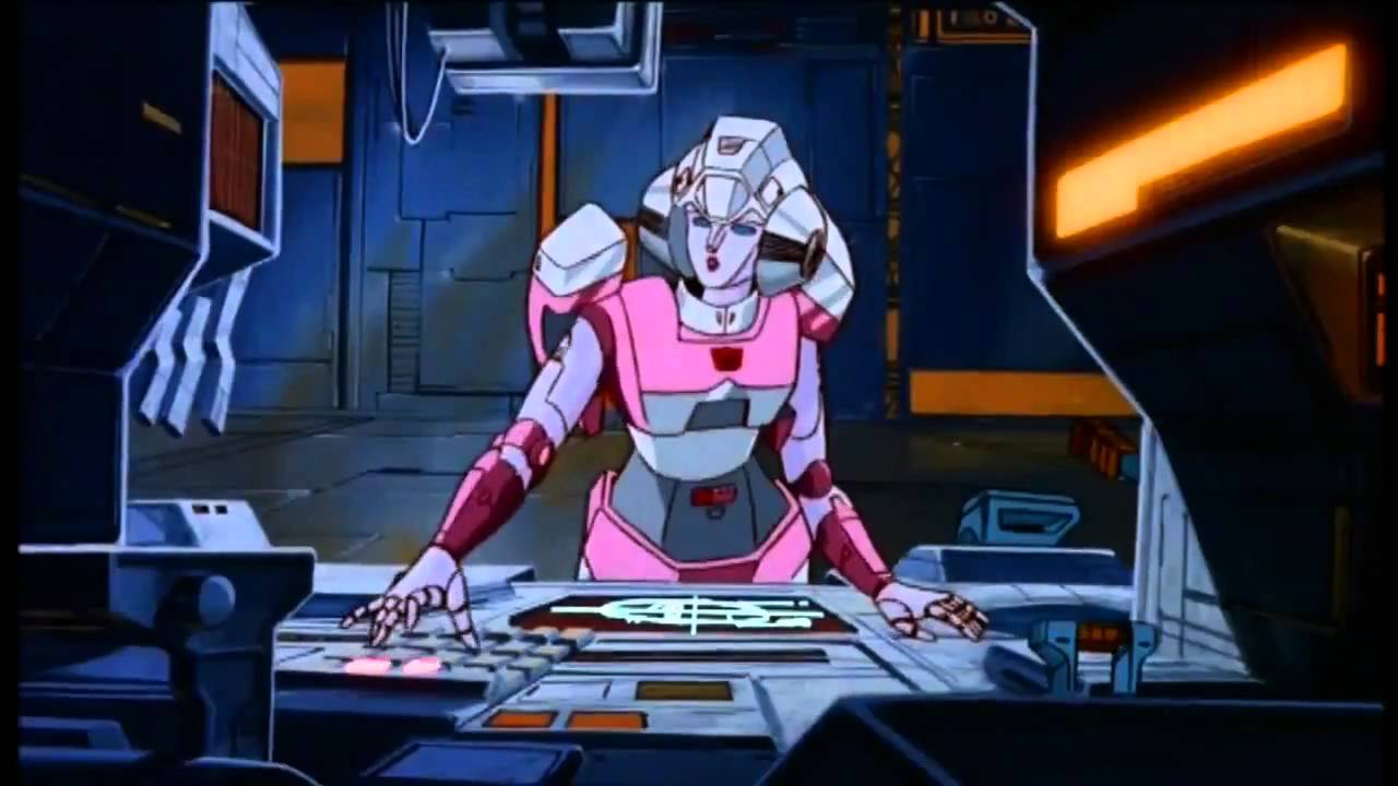 Screenshot from the 1986 animated sci-fi movie 