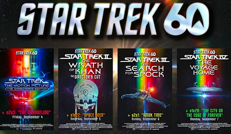 a promo banner for sci-fi movie screenings