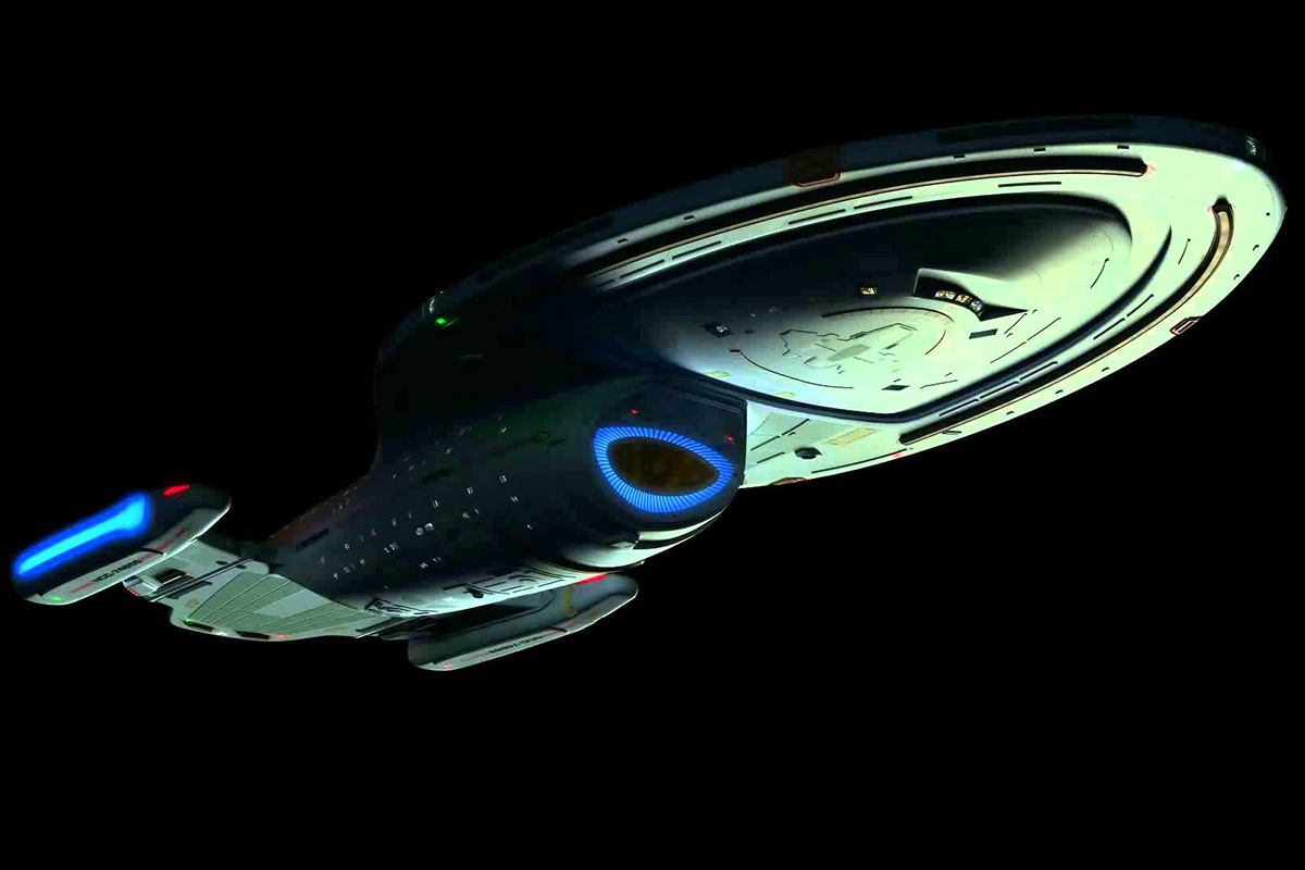 The USS Voyager from Star Trek Voyager
