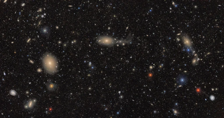The southern portion of the Virgo Cluster as imaged by the Vera C. Rubin Observatory in very high resolution, taken on June 5, 2025. Credit: NOIRLab/Vera C. Rubin Observatory