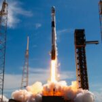 A SpaceX Falcon 9 rocket launches three O3b mPOWER satellites for the telecom company SES from Florida on Sept. 13, 2026.