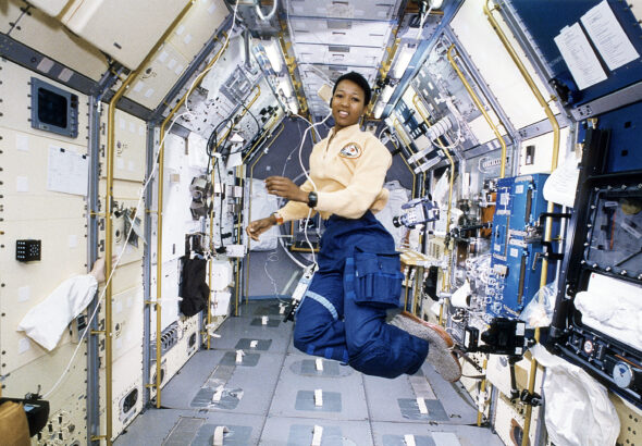 NASA astronaut Mae Jemison flew on space shuttle Endeavour in September 1992, becoming the first black woman to travel to space.