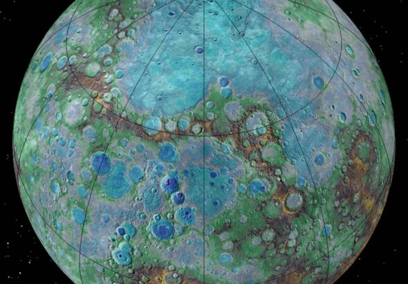 A composite image of Mercury from MESSENGER. MESSENGER showed that Mercury is tectonically active and may be shrinking. Image Credit: NASA/JHUAPL/Carnegie Institution of Washington/USGS/Arizona State University