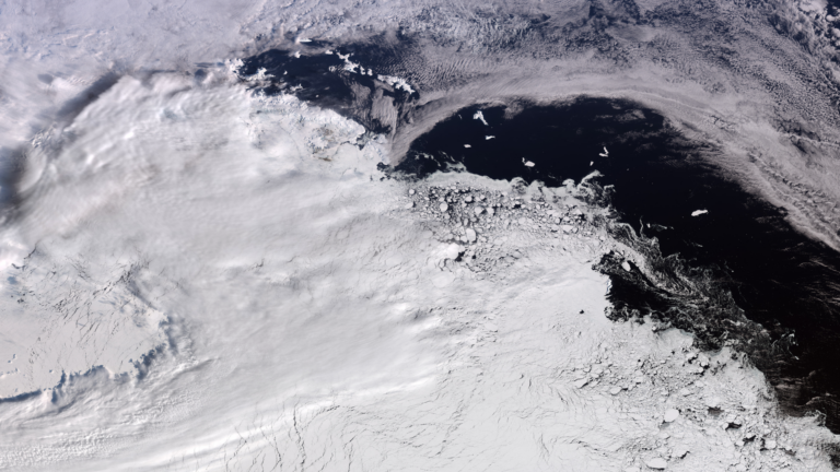Antarctica from space.