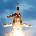 An Indian PSLV rocket launches the Chandrayaan-1 moon mission on Oct. 21, 2008 EDT (Oct. 22 local time in India).