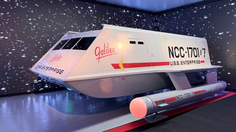 a spacecraft mock-up from a sci-fi tv series